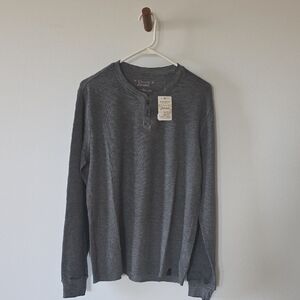 Lucky Brand Charcoal Long Sleeve Henley